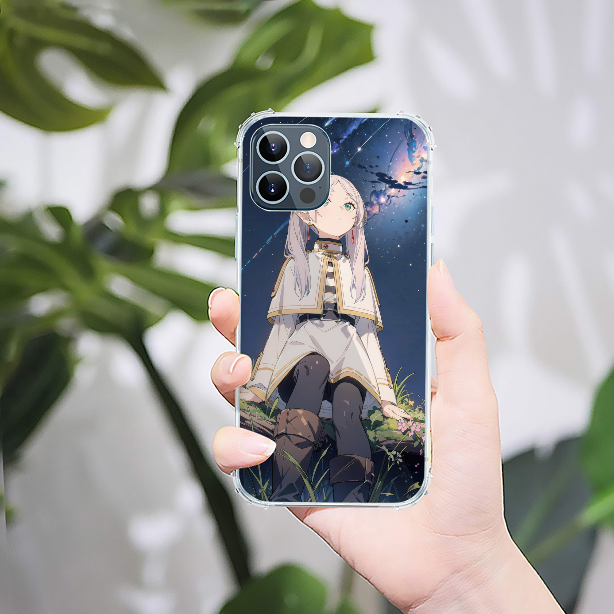 （画像用） 葬送のフリーレン Frieren 【iPhone 12シリーズ対応】透明スマホケース（クリアソフトケース）